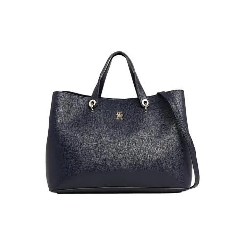 Tommy Hilfiger Кожа Плечевая сумка Женская Синяя