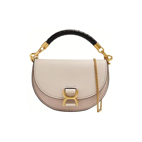 Chloe Marcie Телячья кожа Сумка на одно плечо Женская Серого цвета