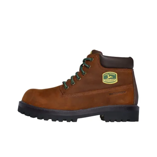 John Deere x Skechers Короткий MID Голень Мартин Boot Мужской Коричневый