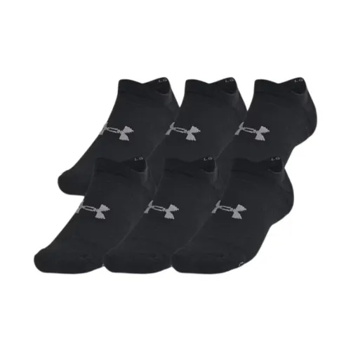 Under Armour 6 пар черных унисекс носков