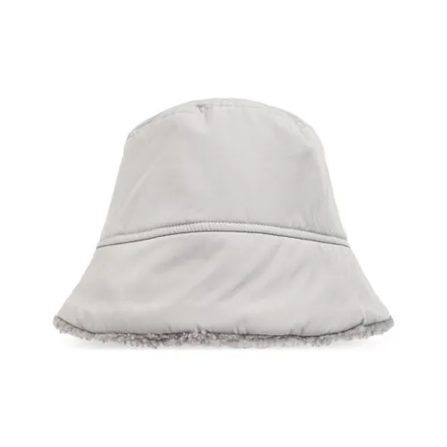 Yves Salomon Овечья шерсть Полиэстер Шляпы ведра Женские Серый