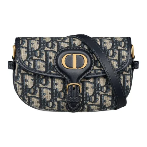 DIOR Bobby Хлопок Сумка Сумка через плечо Сумка через плечо Мини Женская Синяя