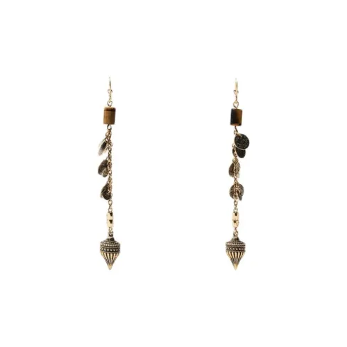 ZARA Цинковый Каменный Железо Brass Earrings Женские Золотой