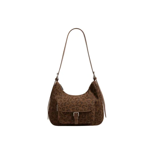 H YXIANG Сумка через плечо из микрофибры с синтетической кожей Женская Коричневый Кофейный