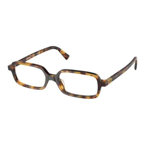 MIU MIU Металлический ацетат Прямоугольные Оправы для очков Женские Черепаховый
