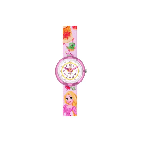 Swatch Quartz Механизм Женские часы 31,85 мм Белый циферблат Смольный корпус Тканевый ремешок