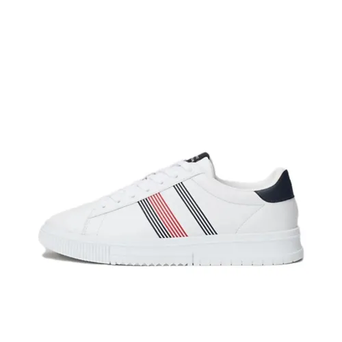 Tommy Hilfiger TRAINERS Низкий Топ Повседневная Обувь Мужская Белая