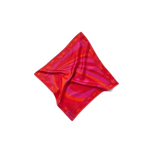 EMILIO PUCCI Шелковая ткань Женские шелковые шарфы Красный