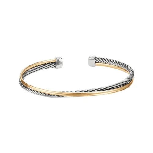 David Yurman Серебряные браслеты из 18-каратного золота женские золотые