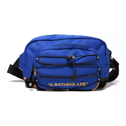 A BATHING APE Полиэстер Холст Бананка Стандартный Мужской Синий Черный