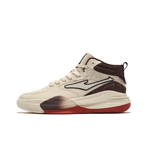 Erke Tang Palace Night Garden 3V2 Устойчивые к истиранию Низкие Кроссовки для скейтбординга Мужские Теплые Лен Кофе