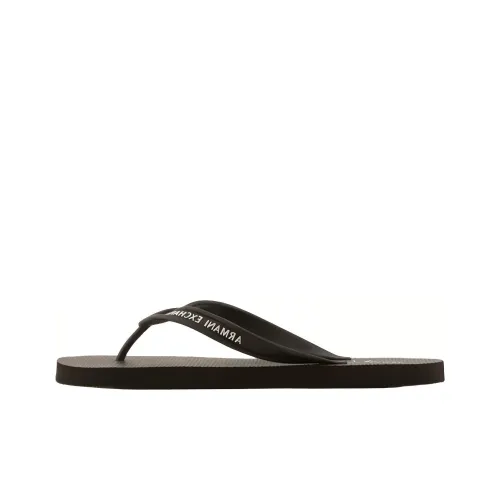 ARMANI EXCHANGEAE Резиновая подошва Шлепанцы Мужской Черный