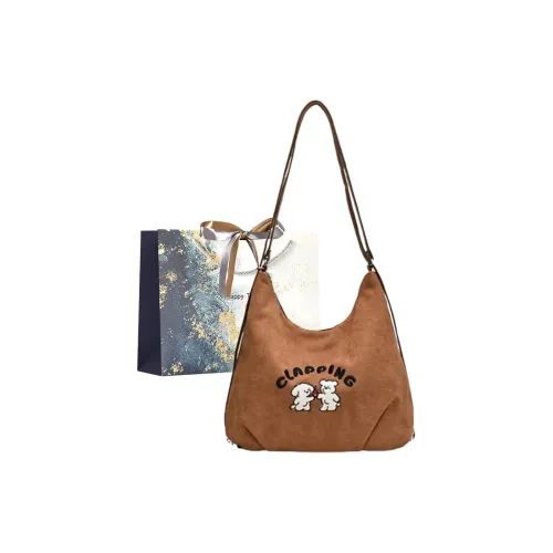 Iman's House ПУ (полиуретан) с матовым рюкзаком женский коричневый кофейный