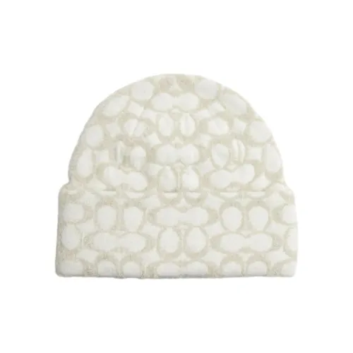 COACH Полиэстер Beanies Унисекс Белый
