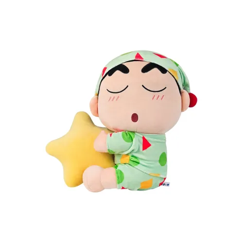 Crooked Melon Production X Crayon Shinchan Карандаш SHIN Chan Милый Wa Soft Glow Белый кот Куклы Плюшевая кукла 25 см высокая