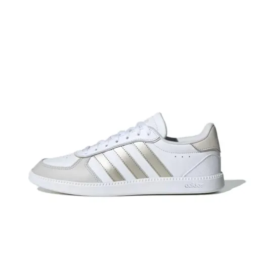 Adidas BREAKNET SLEEK Slip-resistant Abrasion-resistant Low Top Скейтборд Кроссовки Женские Белые