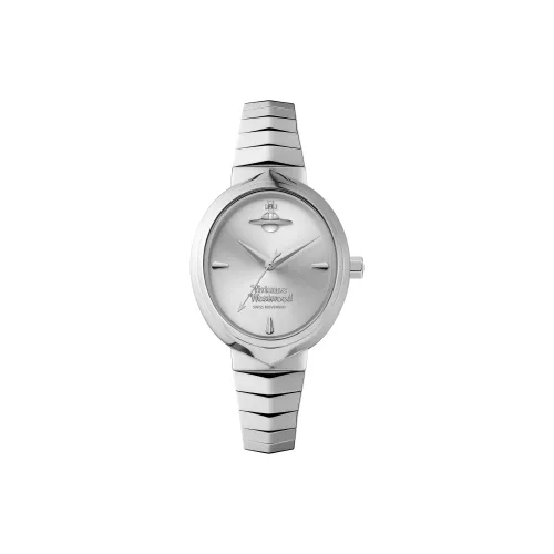 Vivienne Westwood Мужские часы Кварцевый механизм Ремешок из нержавеющей стали 28*32 мм Серебристый циферблат