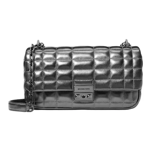 MICHAEL KORS Кожа Сумка через плечо Большая Женская Серебряная Серый