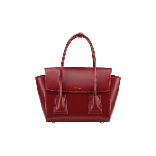 Tanita West Коровья кожа Крылья Сумка Портативная Сумка через плечо Сумка через плечо Женская Бургунди