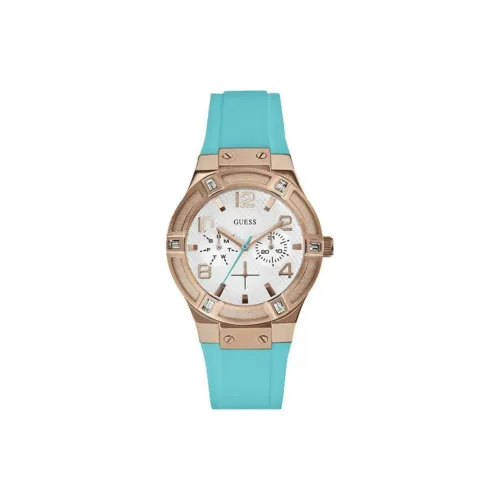 GUESS Women's Watch Кварцевый механизм Резиновый ремешок 36 мм Белый циферблат