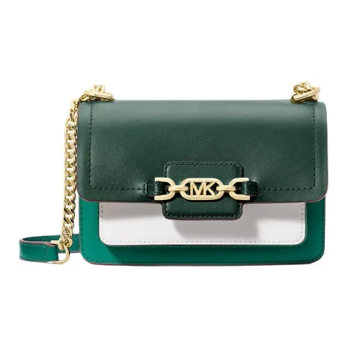 MICHAEL KORS Heather Кожа Сумка через плечо Сумка XS Женская Темно-зеленая