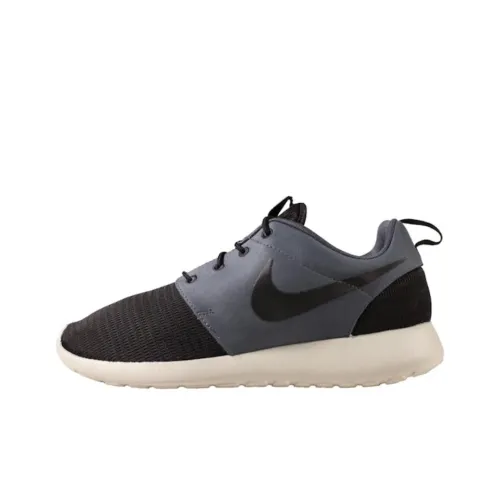 Nike Roshe Run Slip-resistant Abrasion-resistant Low Top Casual Shoes Unisex Black Gray Найк Розе Ран Слип-резистентный Абразион-резистентный Низкий Топ Повседневная Обувь Унисекс Черный Серый
