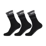 Имитация двухслойности, йога, носки, 3 упаковки (черный + черный + черный)