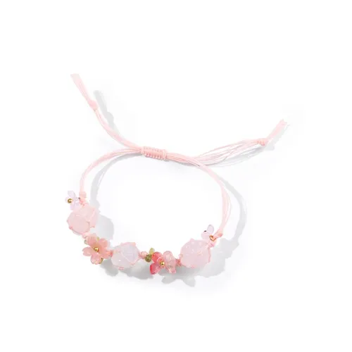 AWD Розовый кристалл Браслет Шнурки Женские