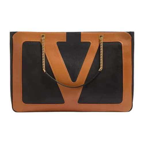 Valentino Овчина Сумка Сумка через плечо Большая Мужская Черная Коричневая