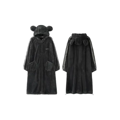 MIOJUER Банные халаты Мужской Темно-серый