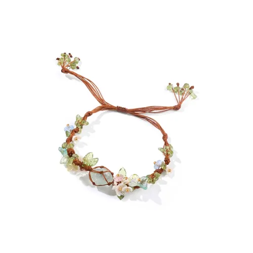 AWD Белый Кристальный Браслет с Шнурками Женские