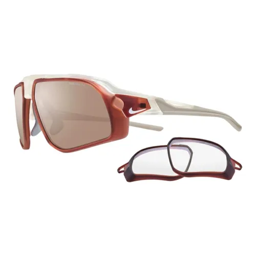 Nike Cell Plastic Irregular Shape Sunglasses Men's Red