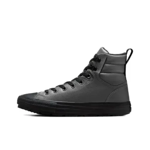 Converse Chuck Taylor All Star Slip Resistant Водонепроницаемый Высокий Топ Скейтборд Кроссовки Унисекс Серый Черный