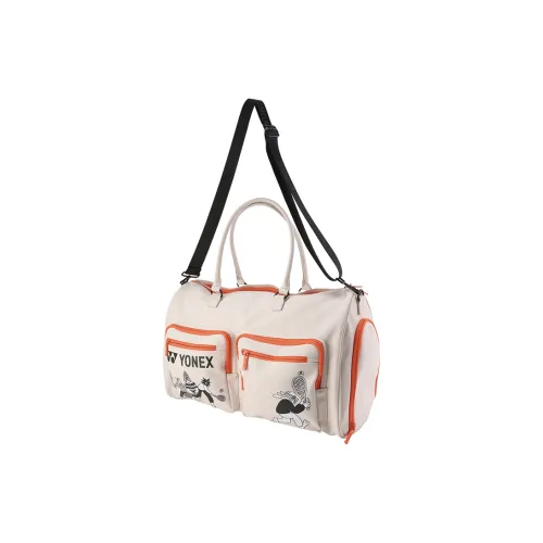 YONEX Сумки для бадминтонных ракеток 2 шт. Модный Повседневный Многофункциональный ремешок Экрю Унисекс Переднее отделение для хранения Карман