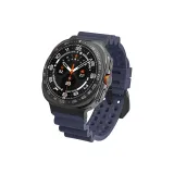 Midnight Blue с черным ремешком и застежкой.