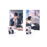 Тёмный принт на артборде с аниме-артом "Любовь"