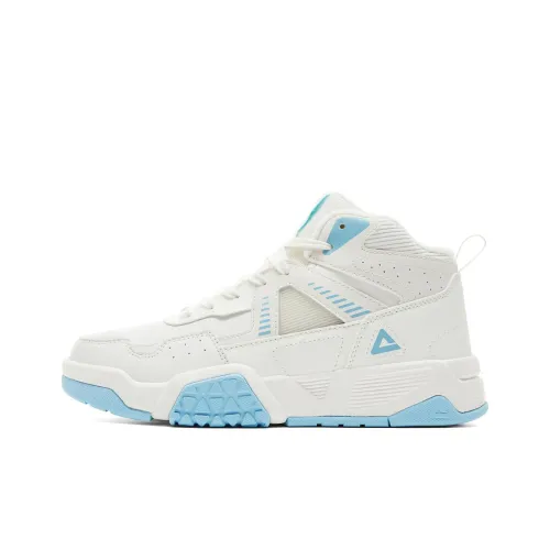 PEAK Slip-resistant Thermal High-Top Скейтборд Кроссовки Женские Белые Синие