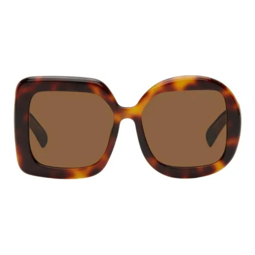 Jacquemus Ацетат Нерегулярная форма Солнцезащитные очки Женские Коричневый