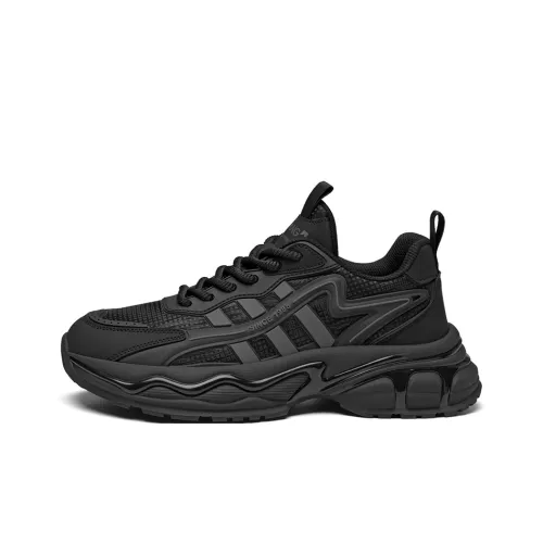 AOKANG Амортизаторы Shock Slip-resistant Низкий Топ Толстая подошва Кроссовки Мужская Сумка для покупок