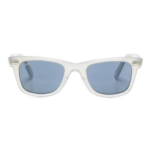 RayBan Ацетат Квадратные Солнцезащитные Очки Женские Светло-Серые