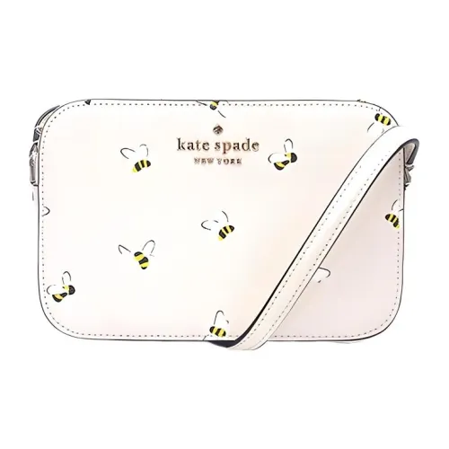 Kate Spade Кожа Camera Сумка Сумка через плечо Маленькая Женская Белая