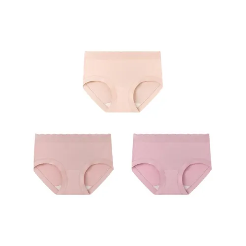 YOUNGYELL Антибактериальный Gusset MID Step Шов Трусы Женские 3 упаковки