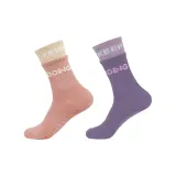 Имитация двухслойности, йога, носки, 2 упаковки (розовый + фиолетовый)