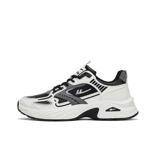 Warrior Anti Slip и износостойкий увеличивающий высоту низкий топ кроссовки с толстой подошвой мужской бежево-черный