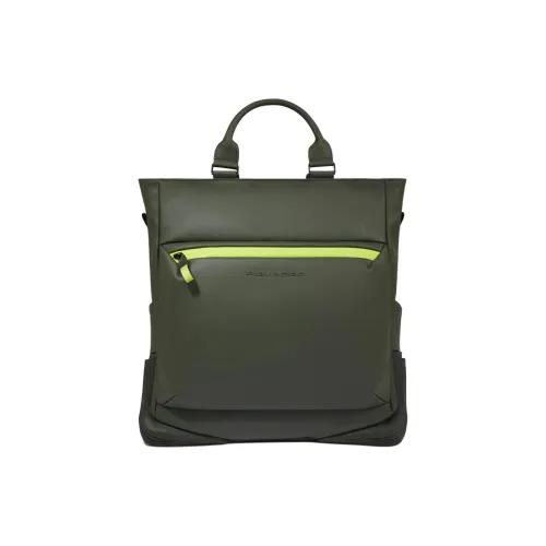 PIQUADRO Ткань Ноутбук Сумка Портативный Рюкзак Унисекс Зеленый