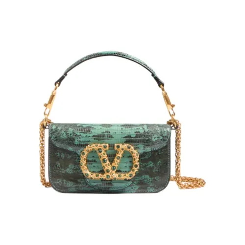 Valentino Овчина Сумка через плечо Сумка Маленькая Женская Зеленая