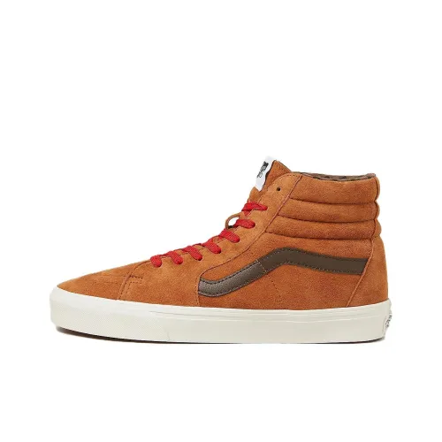 VANS SK8 HI Высокие кроссовки для скейтбординга женские коричневые оранжевые