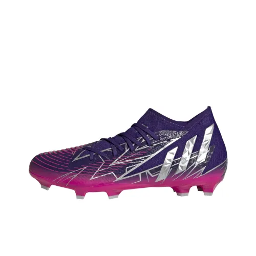 Adidas Predator Edge.3 Противоскользящие устойчивые к истиранию футбольные бутсы унисекс фиолетовые