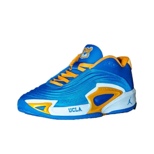 Джордан Luka 3 Slip Resistant Abrasion Resistant Low Топ Баскетбольные кроссовки Унисекс Синий