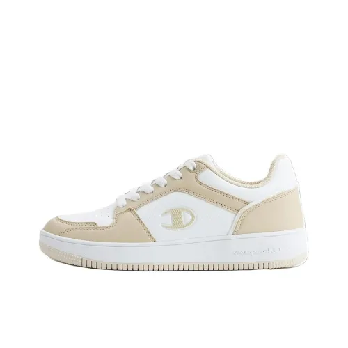 Champion Slip-Resistant Low-Top Skateboard Shoes Women's Ecru Чемпион Слип-Резистентные Низкие Кроссовки для Скейтбординга Женские Экрю